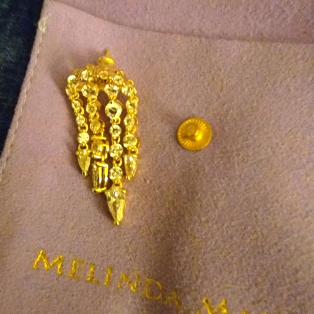 Melinda Maria earings gold new